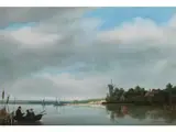 Entenjagd by Theodor Gerhardt, oil on panel, offered Dec 2019