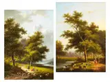 Landschaften mit Hirten by Jan Evert Morel d.J., oil on panel, sold Mar 2026