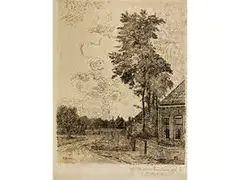 Untitled by Paul Baum, etching, offered Dec 2016