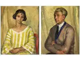 Portrait Karl von Baumann by Richard Klein, oil on canvas, sold Dec 2016