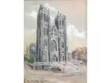 Barocker Westtreppe by S. Galien-Laloue, gouache, offered Jul 2015