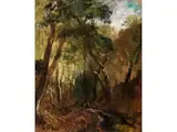 Waldlandschaft by Eduard Schleich, oil on canvas, offered Dec 2023