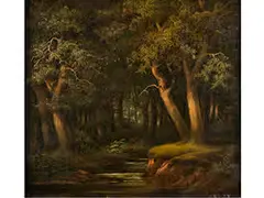 Untitled by Théodore Müller, oil, sold Apr 2016