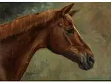 Pferdeportrait by A. Hanstein, oil on canvas, offered Dec 2016