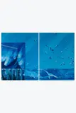 Mesures n°2A, 1972 (diptyque) by Jacques Monory, Huile sur toile, sold Dec 2024