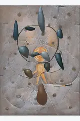 Chaosmos IV by Richard Texier, 2010, Technique mixte, collage de cailloux et huile sur toile, sold Dec 2024