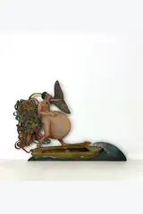 Jonas by Jean-Claude Silbermann, 1992, Bois peint découpé, sold Dec 2024
