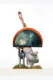 A la vitre noire by Jean Claude Silberman, 1988, Bois peint découpé, sold Dec 2024