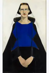 Portrait de Madame Hoeben by Marcel-Louis Baugniet, 1923, Huile sur toile Signée et datée en bas à gauche, sold Jan 2025