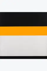 Zwart-geel-wit by Amédée Cortier, 1971, Acrylique sur toile, sold Jan 2025