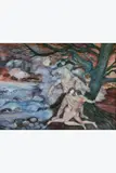 Sans titre (Adam et Eve) by Marcel Marceau, 1981, Gouache sur papier, sold Feb 2025