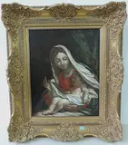Maria mit Kind by Bologna, 17.Jh., oil on canvas, sold Sep 2016
