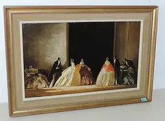 Beim Ball by Walter Heimig, oil on board, sold Sep 2016