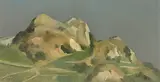 Weinberge bei St. Léonard, 1985 by Charles Menge, oil on panel, sold Sep 2016
