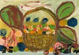 Osterkorb, 1974/75 by Walter Arnold Steffen, oil on canvas, sold Sep 2016