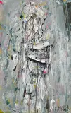 Ohne Titel, um 1959/60 by Wilfrid Moser, oil on paper, sold Sep 2016