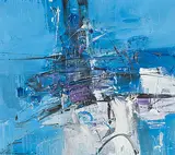 La petite croisière", 1964 by Jean-François Comment, oil on canvas, sold Sep 2016
