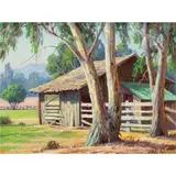 Untitled by Paul Grimm, oil on board, sold Dec 2023