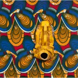 Common Men Series by Serge Attukwei Clottey, mixed media with printed fabric, sold Dec 2023