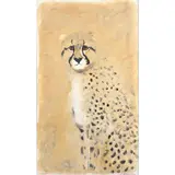 Cheetah by Bryan Wilson, 1980, oil on canvas, sold Dec 2023