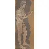 Dancer Reading by Guy Anderson, 1982, oil on tarred roofing paper affixed to board, sold Dec 2023