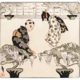 The Greeting by Helen Hyde, 1910, woodcut, sold Dec 2023