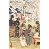 Blossom Time in Tokyo by Helen Hyde, 1914, woodcut, sold Dec 2023