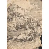 The Sea Monster," circa by Albrecht Durer, engraving, sold Dec 2023