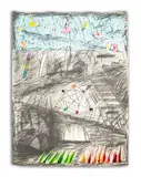 Abstract Composition by Elfi Schuselka, Mixed Media Collage on Paper, sold Apr 2025
