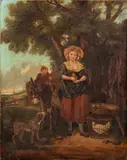 Pastoral Landscape Scene by H.G. Kingsley, Oil painting, sold Apr 2025