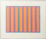 Op Art Composition by Martin Canin, 1964, Serigraph in Colors, sold Apr 2025