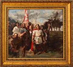 Untitled by Eric Rebane, circa 1950, Oil on Canvas, sold Apr 2025