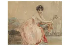 Untitled by Albert Ludovici Jnr, watercolour, offered Aug 2022