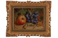 Untitled by William Hughes, oil on board, offered Aug 2022