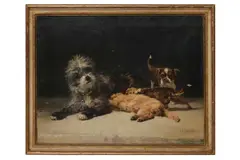 Untitled by Léon Barillot, oil on canvas, offered Aug 2022