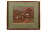 Untitled by Morland Lewis, oil on panel, offered Aug 2022