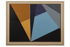 Untitled by Joy Tuvey, oil on board, offered Aug 2022
