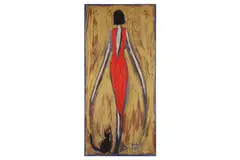 Untitled by Bruno Dutot, oil, offered Aug 2022