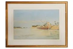 Untitled by E L Sandwith, watercolour, offered Aug 2022