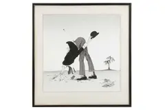 Untitled by Colin Hadley, ink, offered Aug 2022