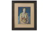 Untitled by Norman Laycock, oil on board, offered Aug 2022