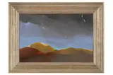 Untitled by Ralph Chapoteau, oil on board, offered Aug 2022