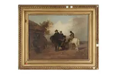 Untitled by J. Ward, oil on canvas, offered Aug 2022
