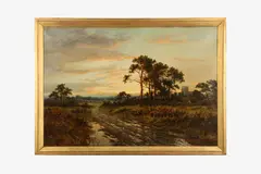 Untitled by Benjamin Williams Leader, oil on canvas, offered Aug 2022