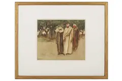 Untitled by Lance Thackeray, watercolour, offered Aug 2022