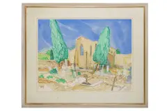 Untitled by Nicholas Helly-Hutchinson, watercolour, offered Aug 2022
