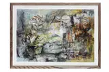 Untitled by Nicholas Morris, watercolour and charcoal on paper, offered Aug 2022