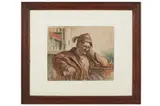Untitled by Julius Komjáti, watercolour, offered Aug 2022