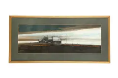 Untitled by Roger Cecil, watercolour and coloured, offered Aug 2022