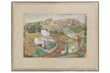 Untitled by Jacob Eisenscher, pastel on paper, offered Aug 2022